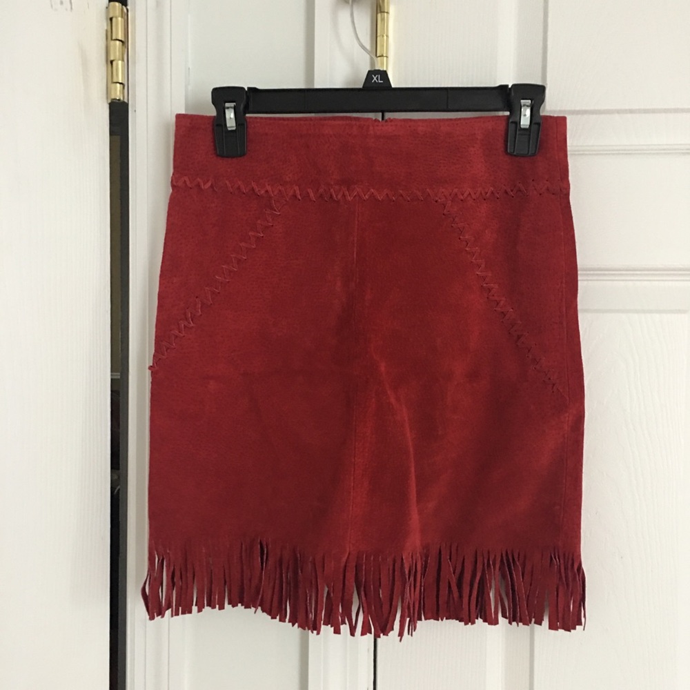 Red skirt